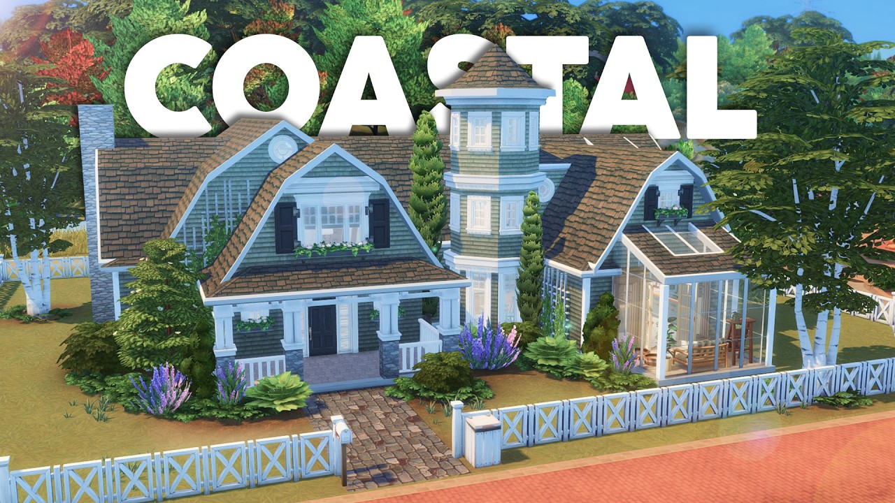 Coastal Family Home // The Sims 4 Speed Build [CC]