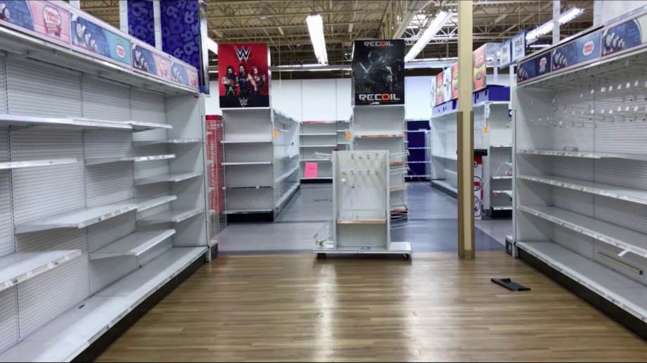 Sign Of The Times but its played in an empty Toys R us on the last day it was open