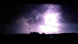 Tons of lightning on storms heading towards Oklahoma City, May 6, 2024