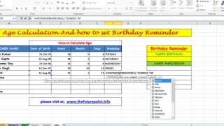 How to calculate Age from Date of Birth | How to set birthday Reminder screenshot 4