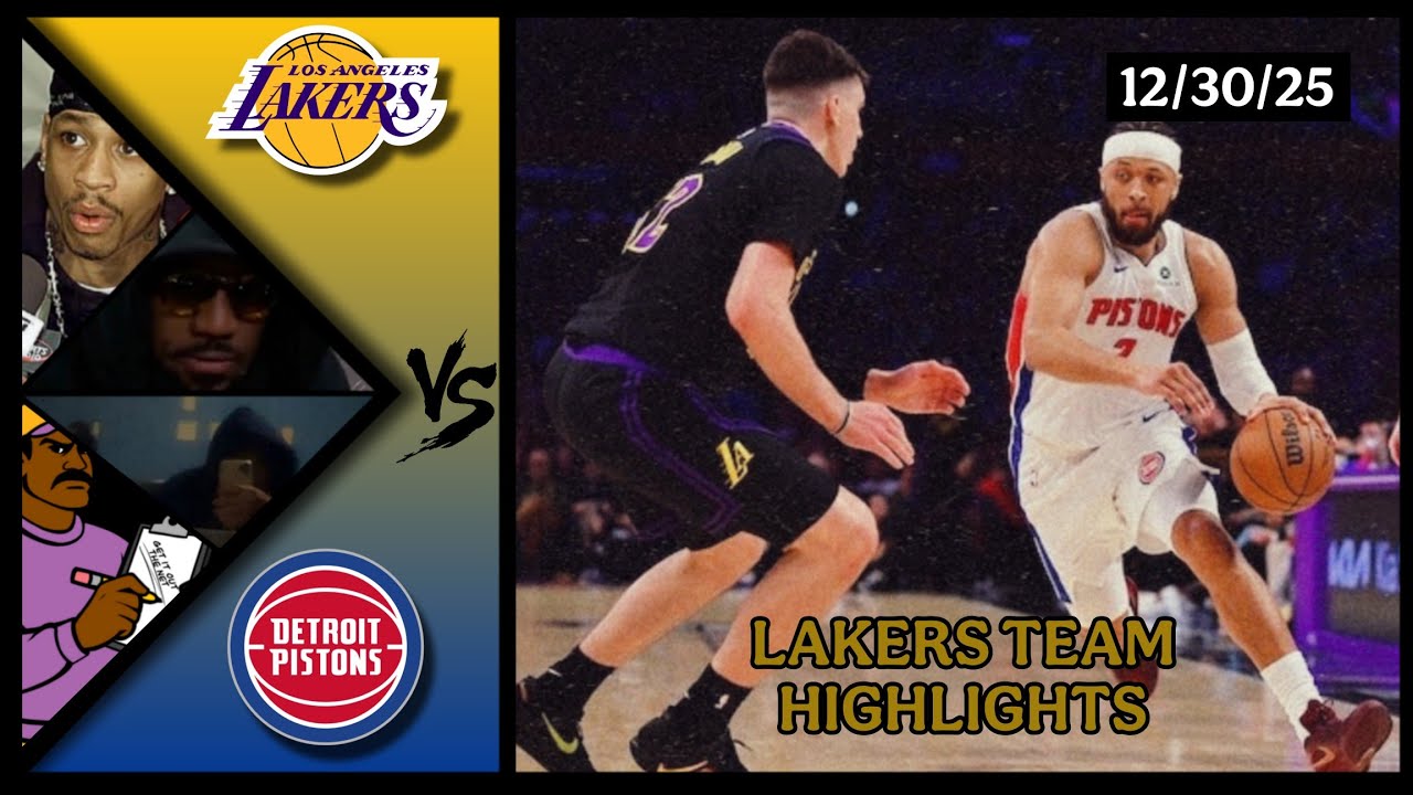 Lakers Team Highlights vs Pistons reaction W/ Coaches Den - YouTube