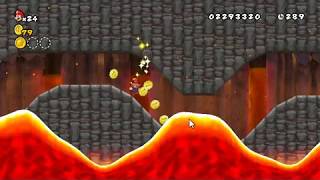 juego de NEW SUPER MARIO BROS WII-GAMEPLAY mundo 8 nivel 3 part 2