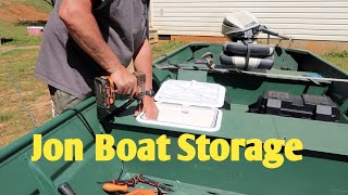 Jon Boat Modification: Adding Storage Bins