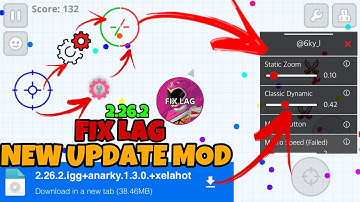 NEW UPDATED FIX LAG MOD TUTORIAL, VERSION 2.26.2 +ZOOM MOD+MASTER SPLIT+CUSTOM SKIN(AGAR.IO MOBILE)
