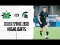 Marshall vs michigan state mens soccer highlights  college spring league final