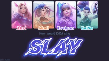 ▶ How Would K/DA Sing - SLAY by EVERGLOW [Line Distribution] | K/DA ▶ PLAYER