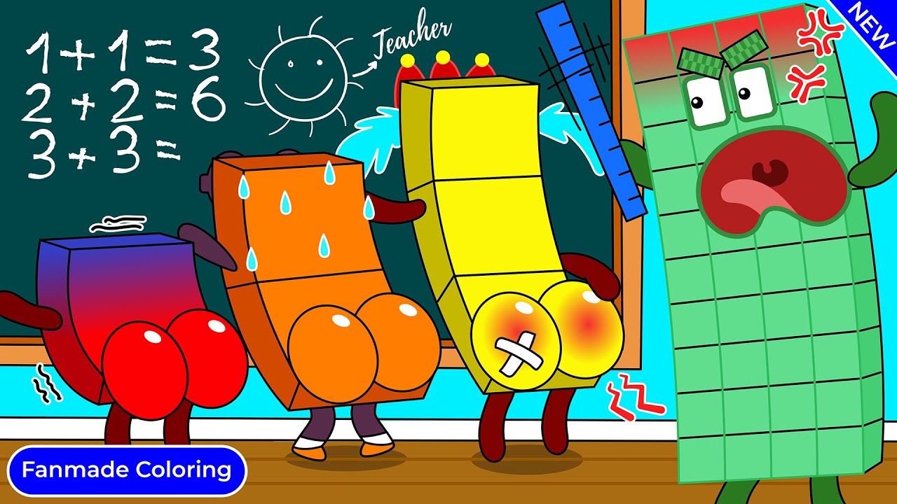 Teacher Numberblocks 40 Dont Be Angry Numberblocks Fanmade Youtube