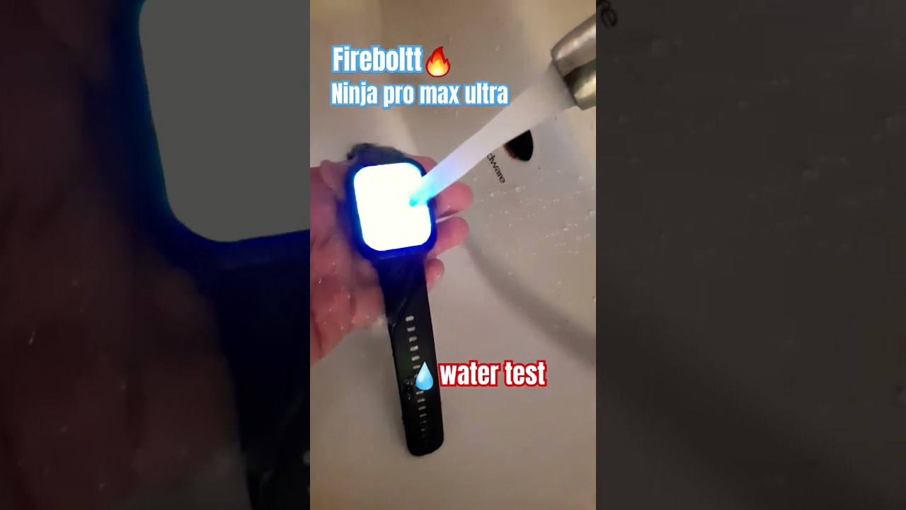 🔥Fireboltt ninja pro max ultra 2.01👊 (ip68 💦 test) 