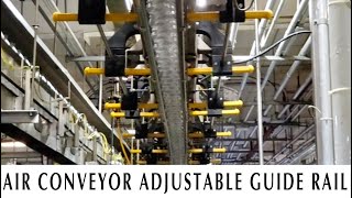 Air Conveyor Adjustable Guide Rail - Repeatable Efficient Changeovers