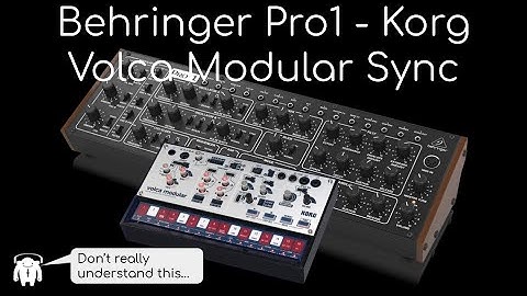 Behringer Pro1 & Volca Modular Synced Drone Part 1 - I don’t understand how this works…