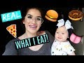 WHAT I EAT IN A DAY!!! (REAL EDITION) FT. MY BABY