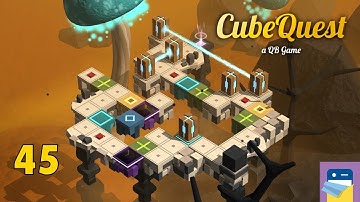 CubeQuest - a QB Game: Level 45 Solution & iOS/Android Gameplay Walkthrough (by Stephan Goebel)