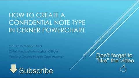 Confidential Note Type Tutorial