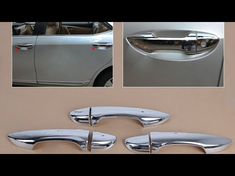 How to install chrome door handle covers on a car || toyota corolla diy accessories