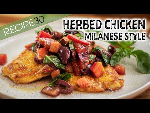 Herbed Chicken Milanese with Salsa
