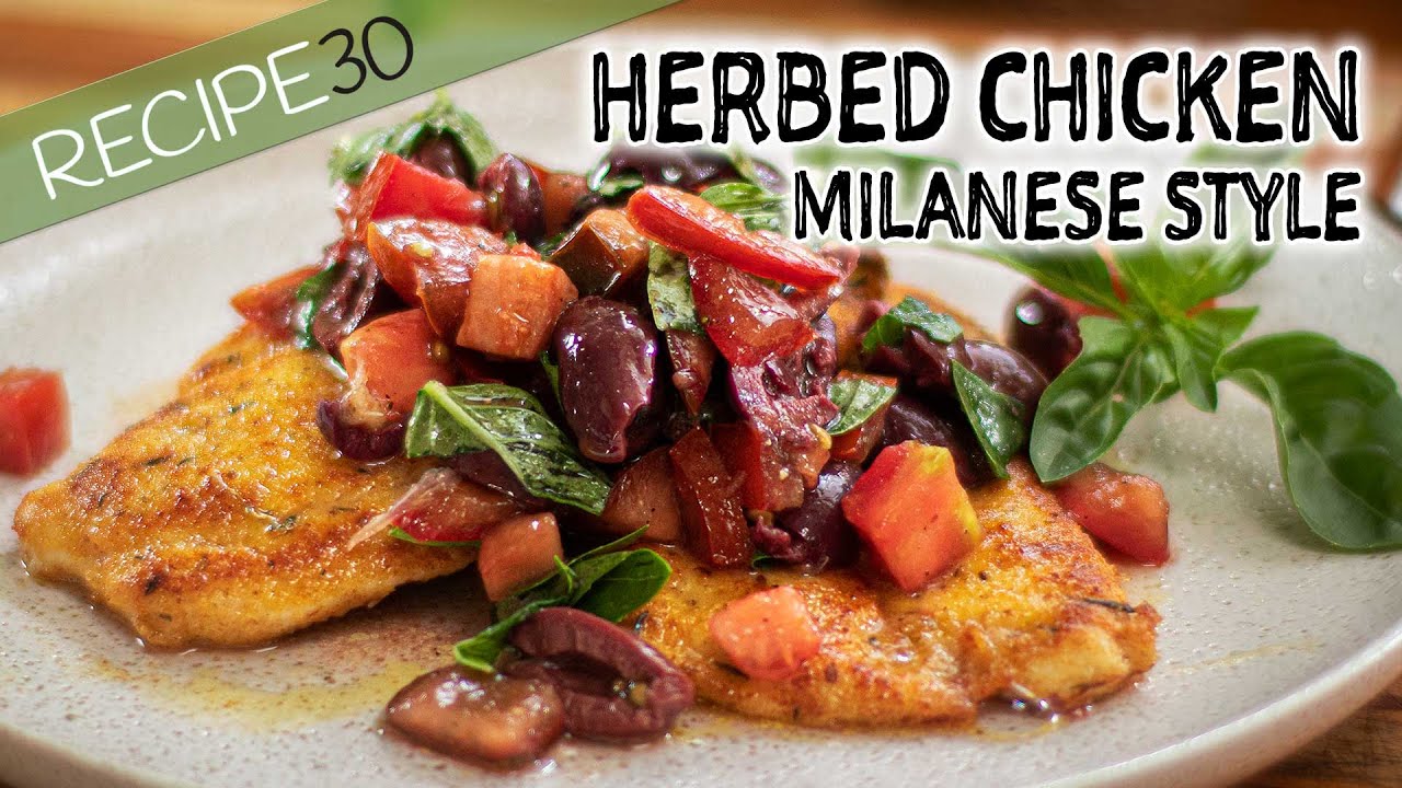 Herbed Chicken Milanese with Salsa