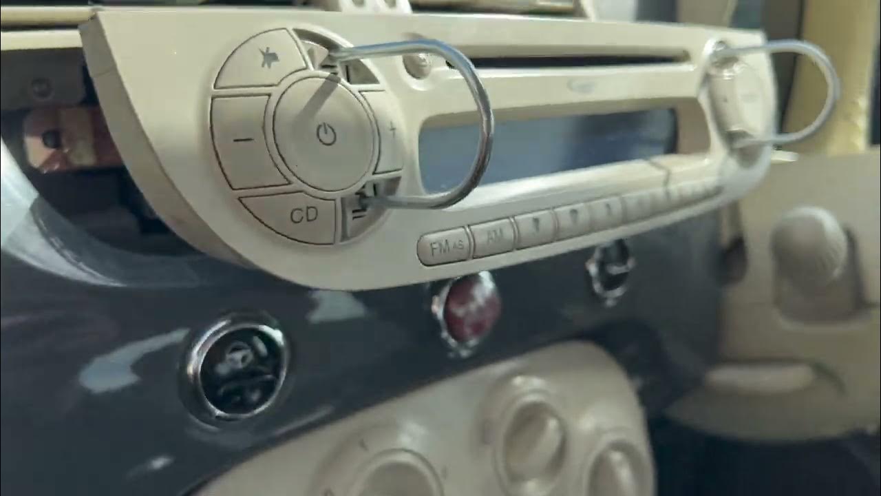 Fiat 500 bluetooth or AUX install - Quick, cheap and easy - YouTube