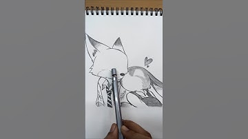 Drawing nick wilde face 🦊 #zootopia #zootopia2 #art #howtodraw #nickwilde #judyhopps #drawing