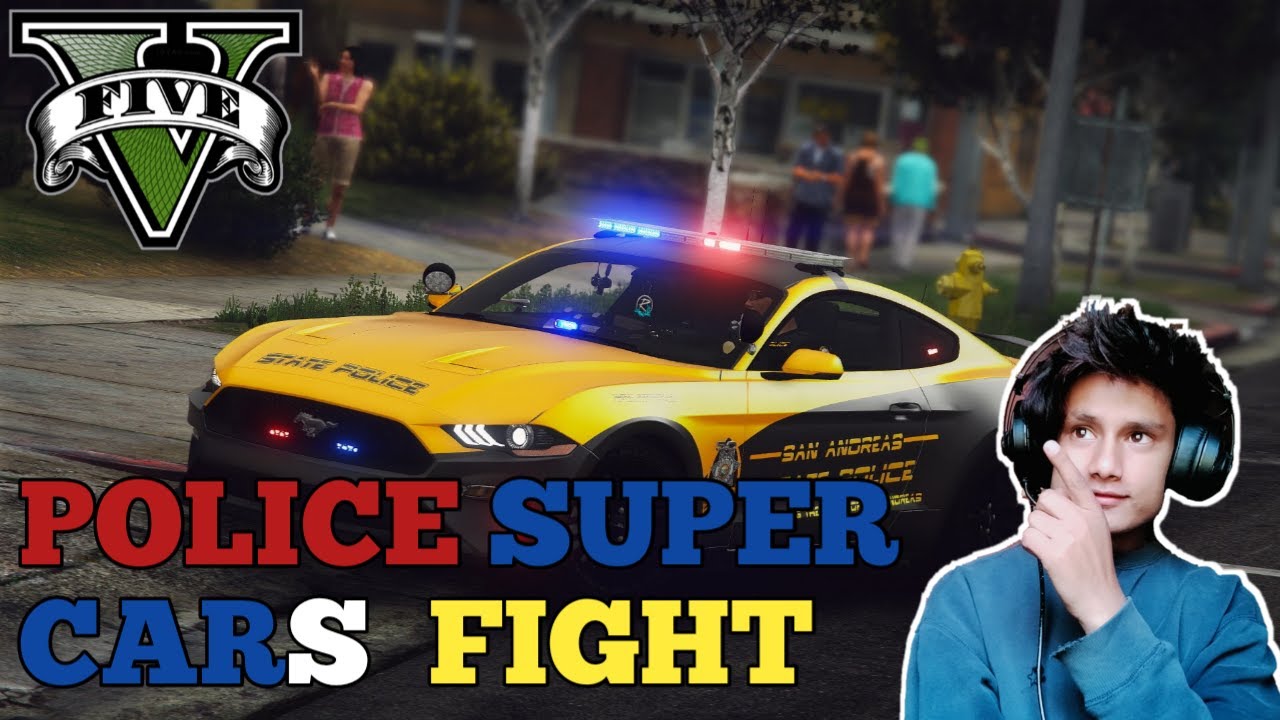 POLICE SUPERCAR FIGHT GTA V GTA 5 EPIC POLICE CHASE (GTA 5 Five Star ...