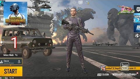 PUBG mobile - gameplay walkthrough part 1 - titan strikes: Godzilla (iOS, Android)