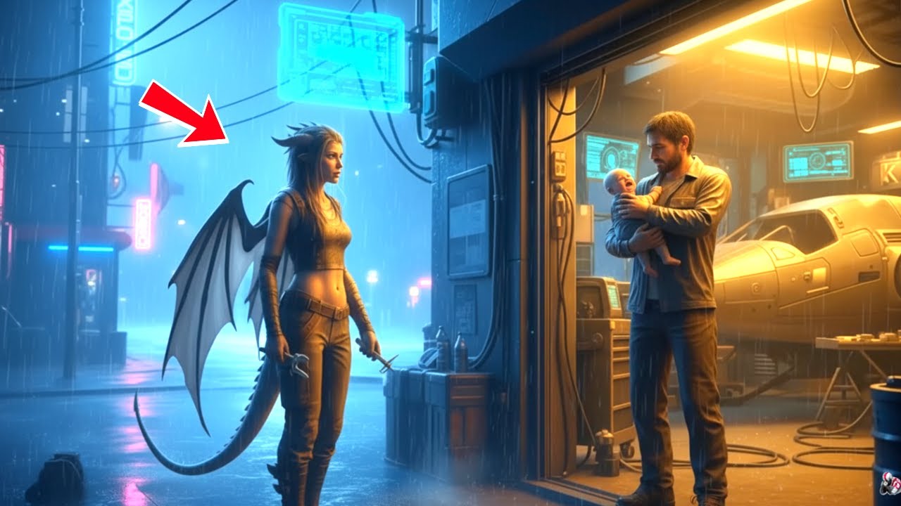 Женщина-дракон просит работу в полночь; овдовевший механик открывает дверь с плачущим младенцем