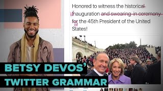Twitter's Reaction To Betsy DeVos' Poor Grammar
