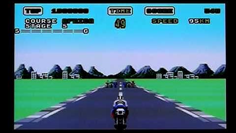 Super Hang-On on Commodore Amiga. Gameplay & Commentary