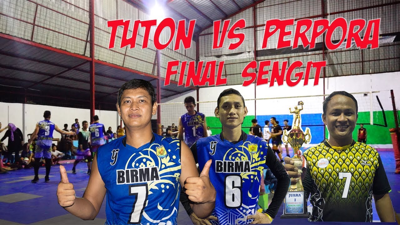 AUTO NJEDUG!!!! aksi mantan PROLIGA diFINAL PONCOL CUP | PERPORA 1 vs 2  TUTON