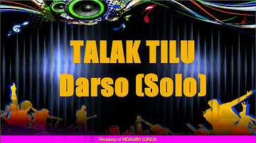 Karaoke Lagu Sunda Darso - Talak Tilu (solo)