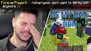 Forever Is Sad Because Richarlyson Prefers Badboyhalo To Be His Father Instead Minecraft Qsmp