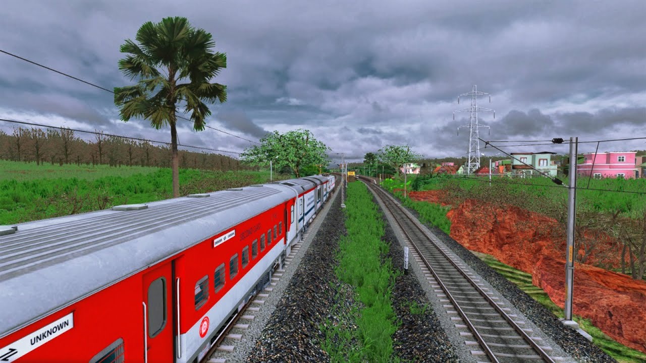WAP7 with LHB Back to Back Parallel And Crossing Pc Gameplay || Train Simulator Classic ||