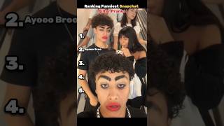 Ranking Funniest Snapchat filter Pranks #filterchallenge #shorts