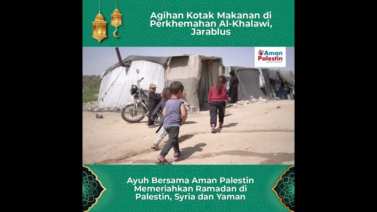 Agihan Kotak Makanan di Perkhemahan Al Khalawi, Jarablus IG