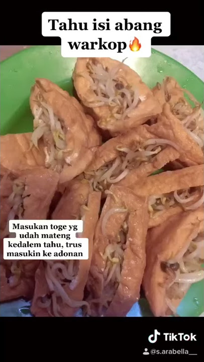 Cara membuat tahu isi toge