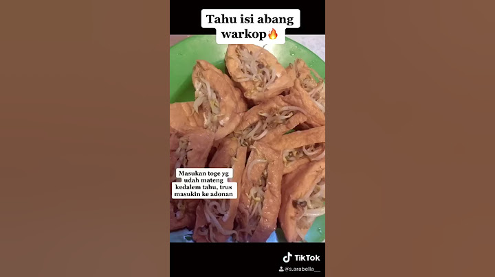 Cara membuat tahu isi toge