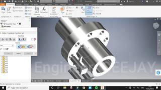 HOW TO DESIGN A  FLANGE ASSEMBLY USING AUTODESK INVENTOR 2017