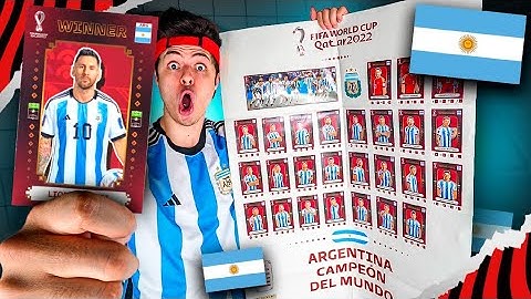 COMPLETEI O ÁLBUM ARGENTINA CAMPEÓN DEL MUNDO DA COPA 2022!