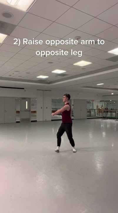 Here’s how to do a pirouette in 4 steps! 🩰✨ Credits to adambenjaminfitness #pirouette