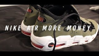 Nike Air More Money Olive / Habanero 