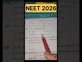 NCERT based NEET 2026 most important questions #neetgyanpath
