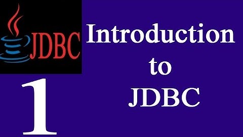 JDBC 1: Introduction