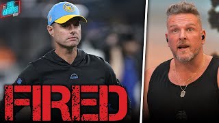 Pat McAfee Reacts LIVE To Brandon Staley Getting Fired After One Of NFL's Biggest BlowOut Loss