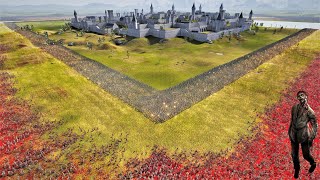 60.000 SHOTGUN SOLDIERS DEFEND FORTRESS FROM 2,300,000 ZOMBIES - Ultimate Epic Battle Simulator 2