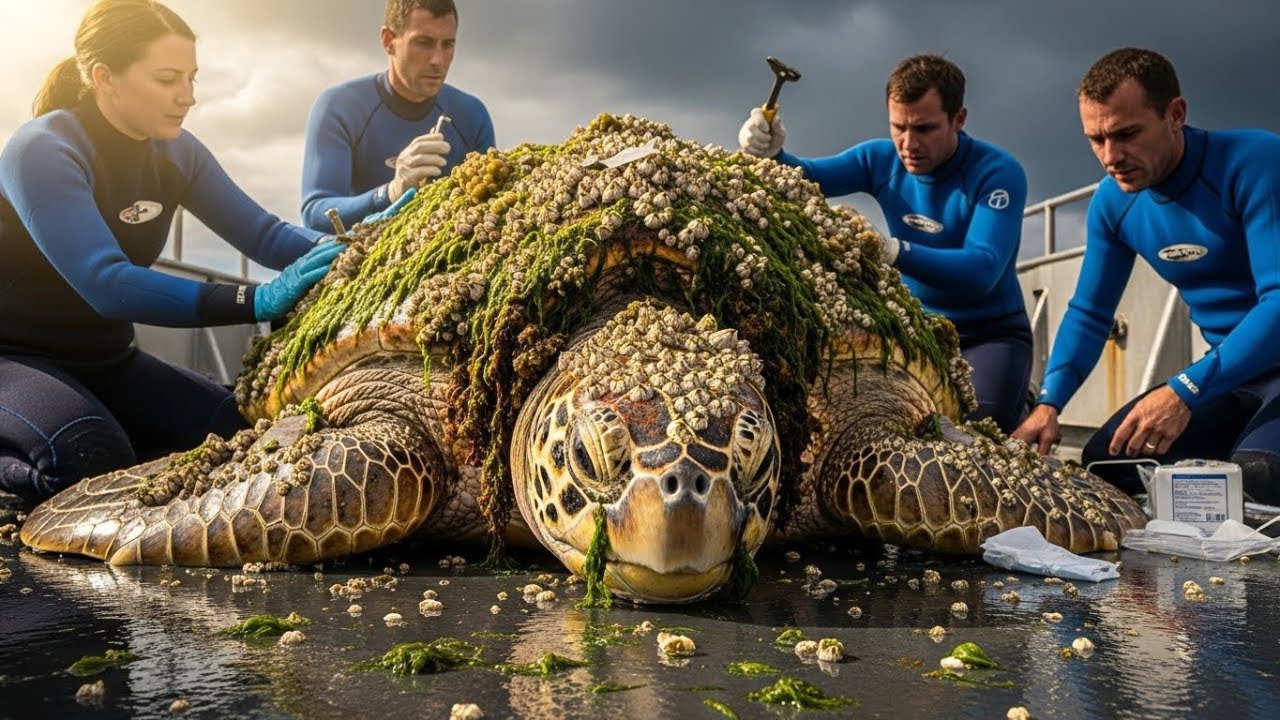 Top Veterinarian Shares Heartbreaking Story of Saving Giant Sea Turtle