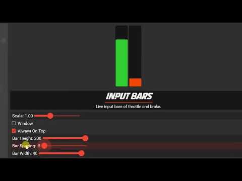 Race Element - Input bars overlay