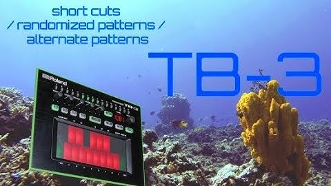 Roland TB-3 - Short Cuts - Randomized Patterns - Alternate Patterns