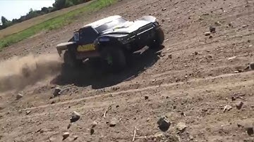 Traxxas slash out smashing around in slow mo RCAction Studio