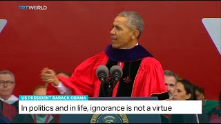 Obama says in politics and in life, ignorance is not a virtue