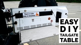 EASY Budget Friendly DIY Jeep Tailgate Table | 4K