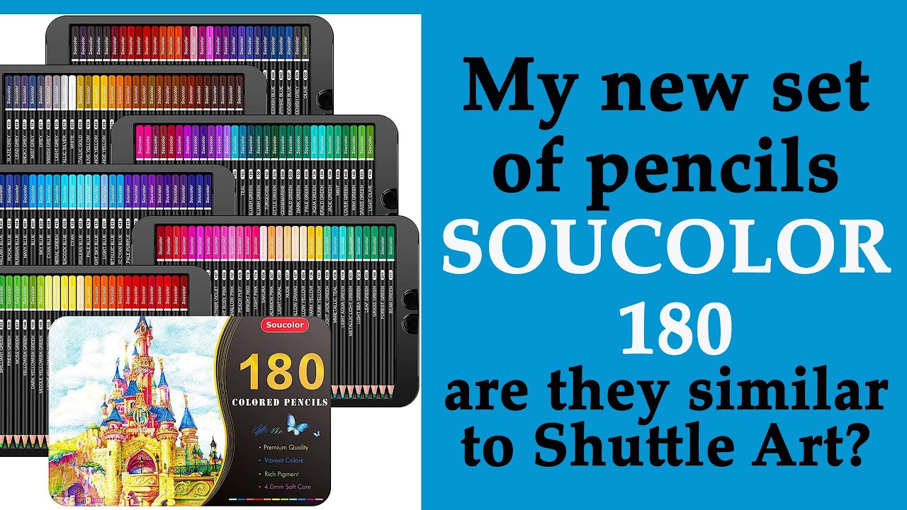 My new huge set of colored pencils SOUCOLOR 180. Are they similar to  Shuttle art? #coloring 